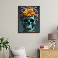 thumbnail image 4 of Paint by Numbers Kit for Adults, Colorful Floral Skull Artistry Paint by Numbers, Easy Paint by Numbers Kit for Adults Beginner, DIY Adult Paint by Number Kits on Canvas, 12x16in Home Decor, 4 of 7