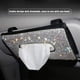 thumbnail image 3 of Bling Bling Auto Tissue Box Halter Kristall Funkelnden Auto Sonnenblende Serviettenhalter Pu Leder Rücksitz Tissue Case Auto Zubeh?r für Frauen, 3 of 6