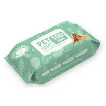 Air Jungles 3in1 Pet Wipes for Dogs and Cats 100 Count, 8" x 10" Extra Large Hypoallergenic Cleaning, Grooming, Deodorizing Wipes for Pets Paws Body Face Ear Butt