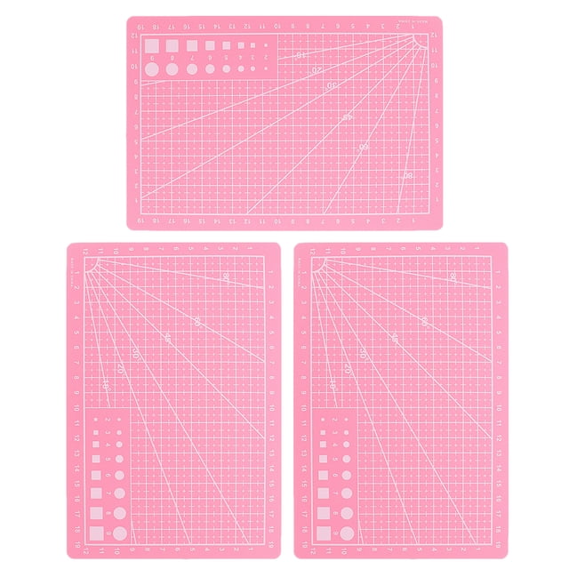 3pcs Cutting Board For Crafts Cutting Mat For Sewing Plastic Cutting Mat Fabric Cutting Mat Cutting Mat Versatile A5 Double-Sided Cutting Mat For Crafts