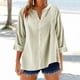 thumbnail image 2 of Vestidos Casuales Para Mujer, Blusas De Mujer De Moda Camisetas sueltas de verano con cuello redondo y manga corta para mujer, 2 of 6