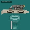 thumbnail image 4 of PCI Express RS 232 DB9 Serial Port Card, Widely  2 Port PCIE X1 Interface PCIe Serial Expansion Card PCB  For POS System For, 4 of 8