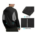 thumbnail image 4 of Mapamyumco Men's Breathable Lightweight Summer Jacket for Running Cycling, Packable Windbreaker with Hood Size M, 4 of 5