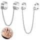 thumbnail image 5 of Juego de anillos de ajustables con cadena Geometría Moda Simple Elegante para fiesta Enlace de 2 anillos Yuyangstore anillos de dedo, 5 of 7