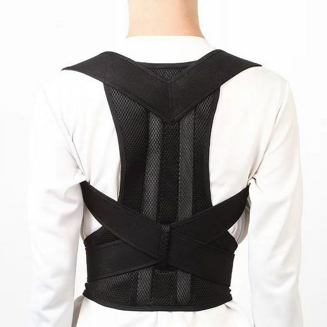 Men's and Women's Back Brace Posture Corrector, Adjustable Back Posture Belt for Relief of Upper and Lower Back Pain | Full Back Support for Neck and Shoulder