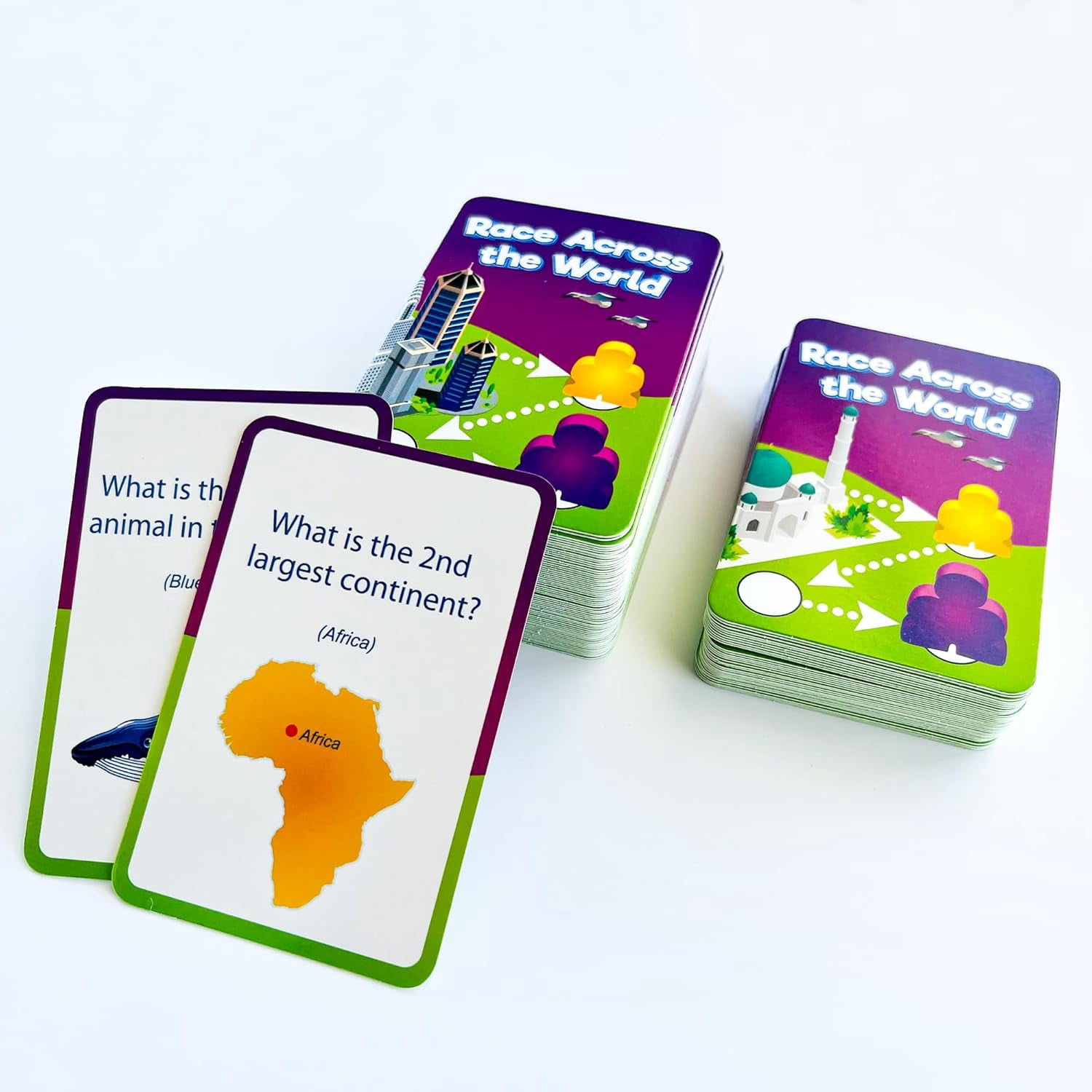 QUOKKA Geography Board Game for Kids 8-12 - World Learning Family Game for Teens and Adults - Play Indoor & Outdoor