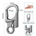 thumbnail image 5 of Ahiller Classic style keychain - double lock carabiner design, stainless steel, alloy products. Multi-function keychain, 5 of 9