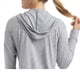 thumbnail image 5 of Sudadera con Capucha y Cremallera de Punto Flameado para Mujer, Camiseta Texturizada con Cremallera para Mujer Gris L, 5 of 8