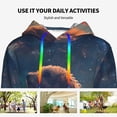thumbnail image 4 of Sikiie Starry Sky Cloud Puppy Women's Casual Hoodies Long Sleeve Lightweight Pullover Tops Loose Sweatshirt-X-Large, 4 of 7