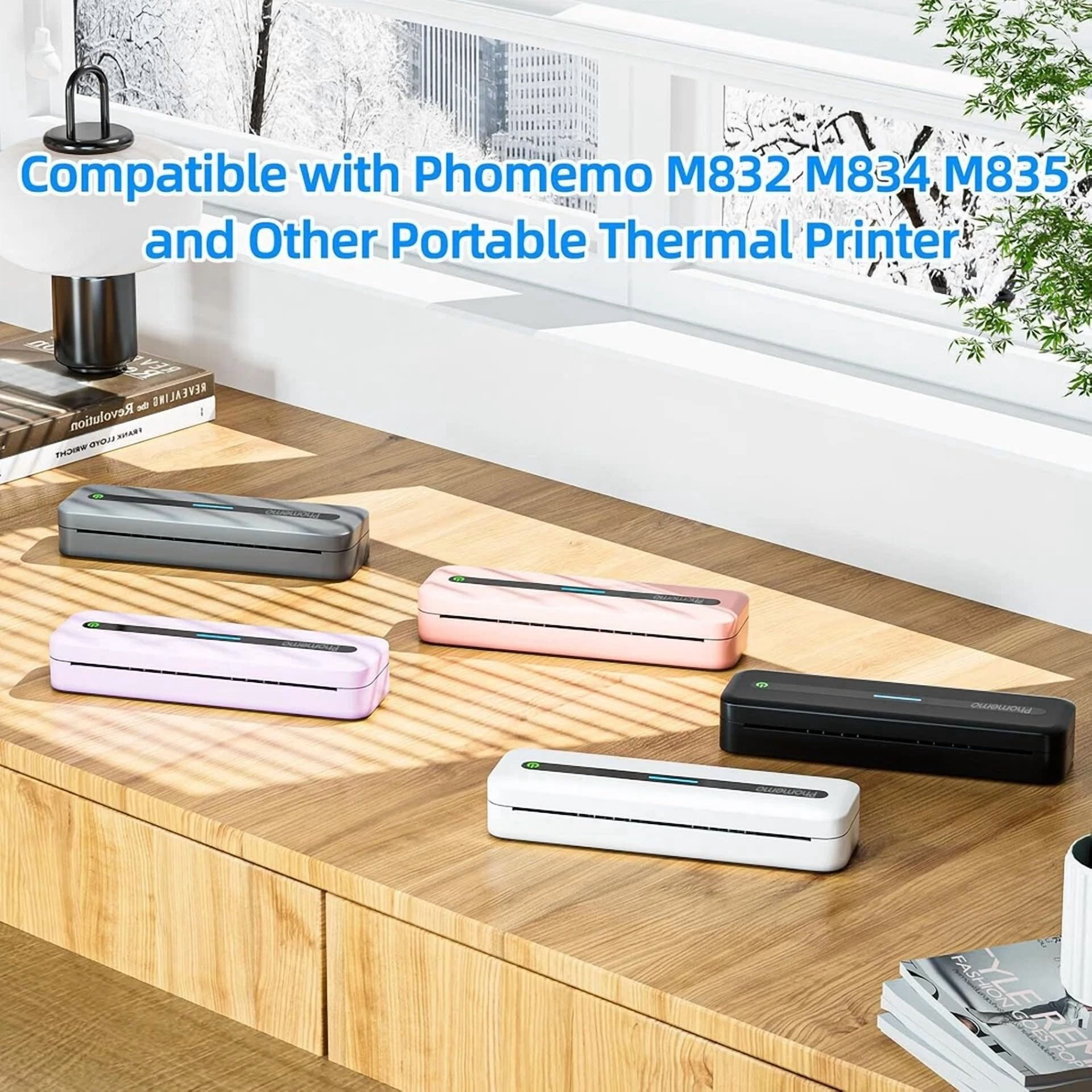 BUTTERFLY- 2 Rolls A4 Thermal Printer Paper 8.5" Width 7M Long For Itari M08F M832 Phomemo
