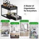 thumbnail image 2 of 2-tier Under Sink Organizer with Sliding Storage Drawer Cabinet Basket Organizer for Bathroom Kitchen, 2 of 4