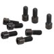 thumbnail image 3 of Riesgo 8 unids montaña bicicleta pedal pernos aleación de titanio antideslizante bicicleta pedal tornillos pernos espárragos tacos m4x8mm negro, 3 of 8