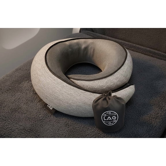 Neck Travel Pillow | Memory Foam Neck Pillow for Comfort on Airplane | Compact and Ergonomic Design for Travel