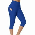 thumbnail image 2 of PEASKJP Women's Yoga Biker Shorts Tummy Control Quick Dry Yoga Shorts for Bike Running Workout Shorts Blue XL, 2 of 4