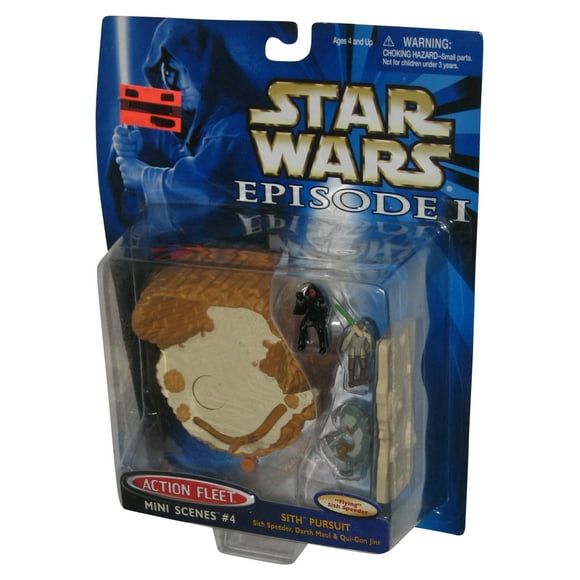 Star Wars Episode I Micro Machines (1998) Action Fleet Mini Scenes #4 Sith Pursuit Toy Figure Set