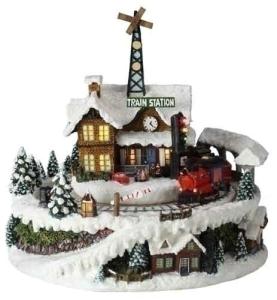 walmart christmas village train