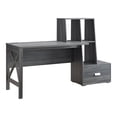 thumbnail image 5 of Jessica Multi-Storage Wood Desk, Distressed Gray, 5 of 8