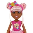 thumbnail image 4 of MGA's Dream Bella Little Candy Princess - Jaylen, Lollipop Scented 5.5" Doll with Scratch 'N Sniff Tag, Long Pink Hair, Lollipop Bow Headband, Rainbow Skirt, 4 Fashion Accessories, Gift for 3-8 years, 4 of 8