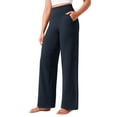 thumbnail image 1 of Pantalones CRZ YOGA Butterlift Pierna Ancha con Bolsillos Azul Marino XX-S, 1 of 5