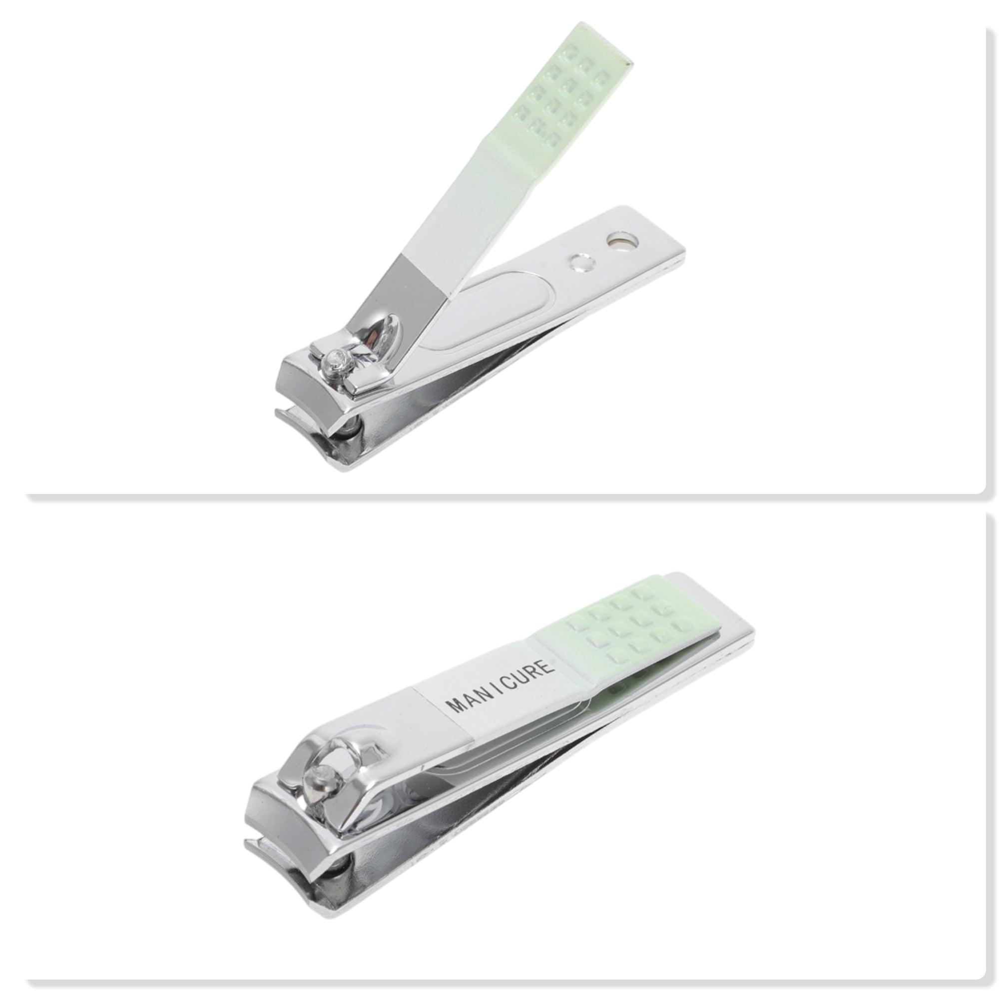 Unique Bargains 7pcs Gradient Nail Clippers Set for Toenails and Fingernails 2.36" Green
