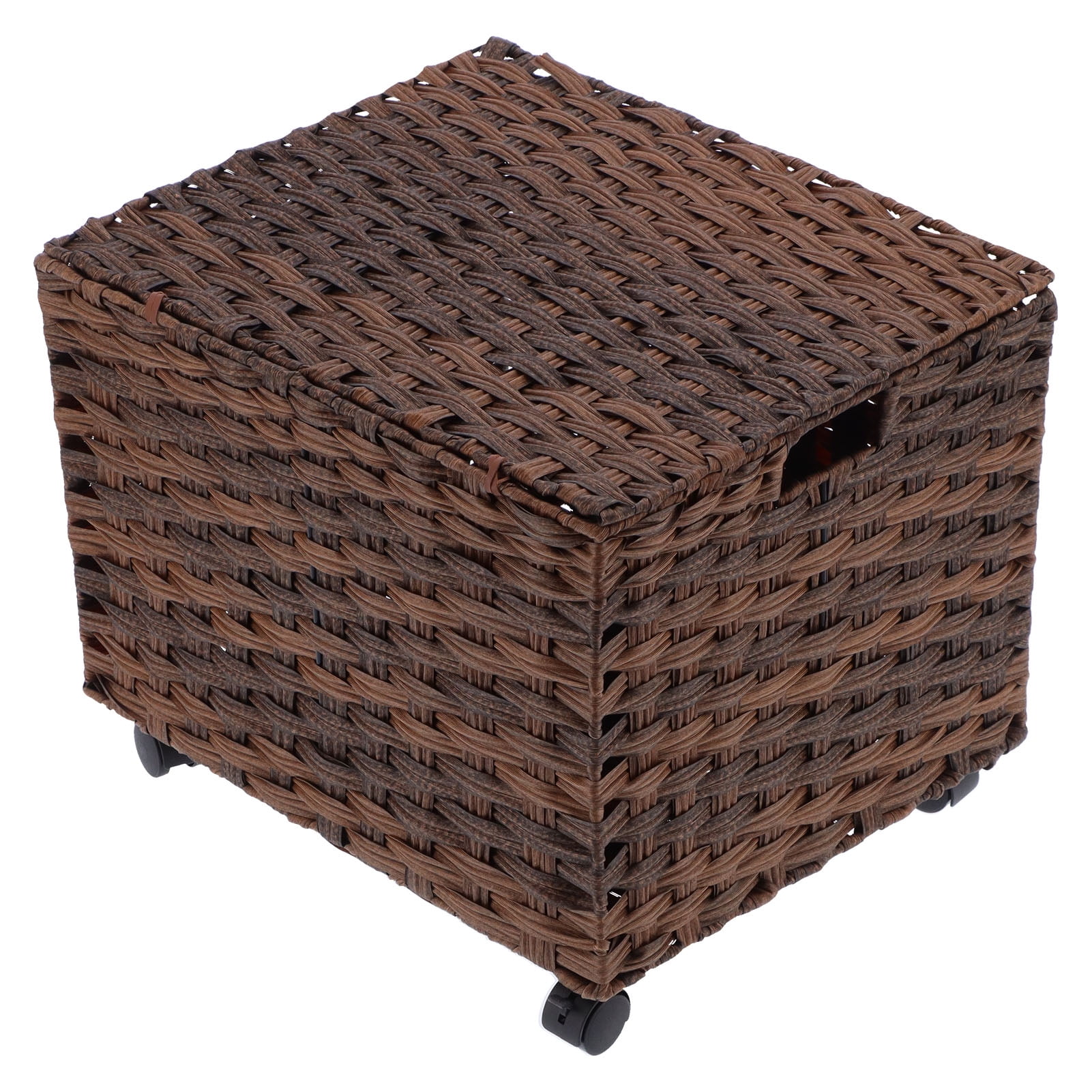 Rolling File Box Storage with Casters File Sorting Box Desktop