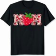 thumbnail image 2 of 100% Cotton Strawberry Mom Letter Print Women's Casual Summer Top T-Shirt, 2 of 5