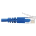 thumbnail image 3 of Tripp Lite 3ft RJ-45 Cat6 Right Angled UTP Slim Molded Cable Blue N204S03BLRA, 3 of 5