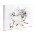 thumbnail image 3 of Stupell Industries Manatee Sea Life Swimming Bathtub Bathroom Painting Graphic Art Unframed Art Print Wall Art, Design by Ziwei Li, 3 of 5