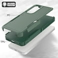 thumbnail image 5 of for Samsung Galaxy A26 5G Heavy Duty Case,Stylish 2 in 1 Military Grade Armor PC+TPU Silicone Hybrid Rugged Shockproof Glossy Grip Edge Protective Anti-Scratch Back Phone Cover,Darkgreen, 5 of 5