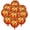 10 Pcs Orange 2, variant on 18 Inch Basketball Balloons Aluminum Foil Balloon Sport Party Basketball Theme Birthday Party Supplies Decor 10 PCS