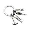 thumbnail image 1 of VALINK Stainless Steel Keychain with Mini Simulation Wrench Tool Pendant 9*28cm Key Buckle with Letters Gift for Father's Day, 1 of 6