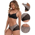 thumbnail image 3 of DARING DIVA Women's Ice Silk Mid-Waisted Full Coverage Boxer Briefs S Light Brown, 3 of 6