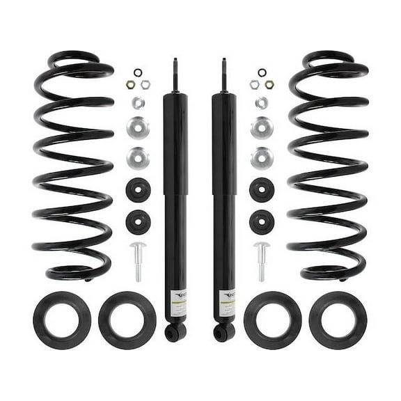 Rear Air Spring to Coil Spring Conversion Kit - Compatible with 1990 - 2002 Lincoln Town Car 1991 1992 1993 1994 1995 1996 1997 1998 1999 2000 2001