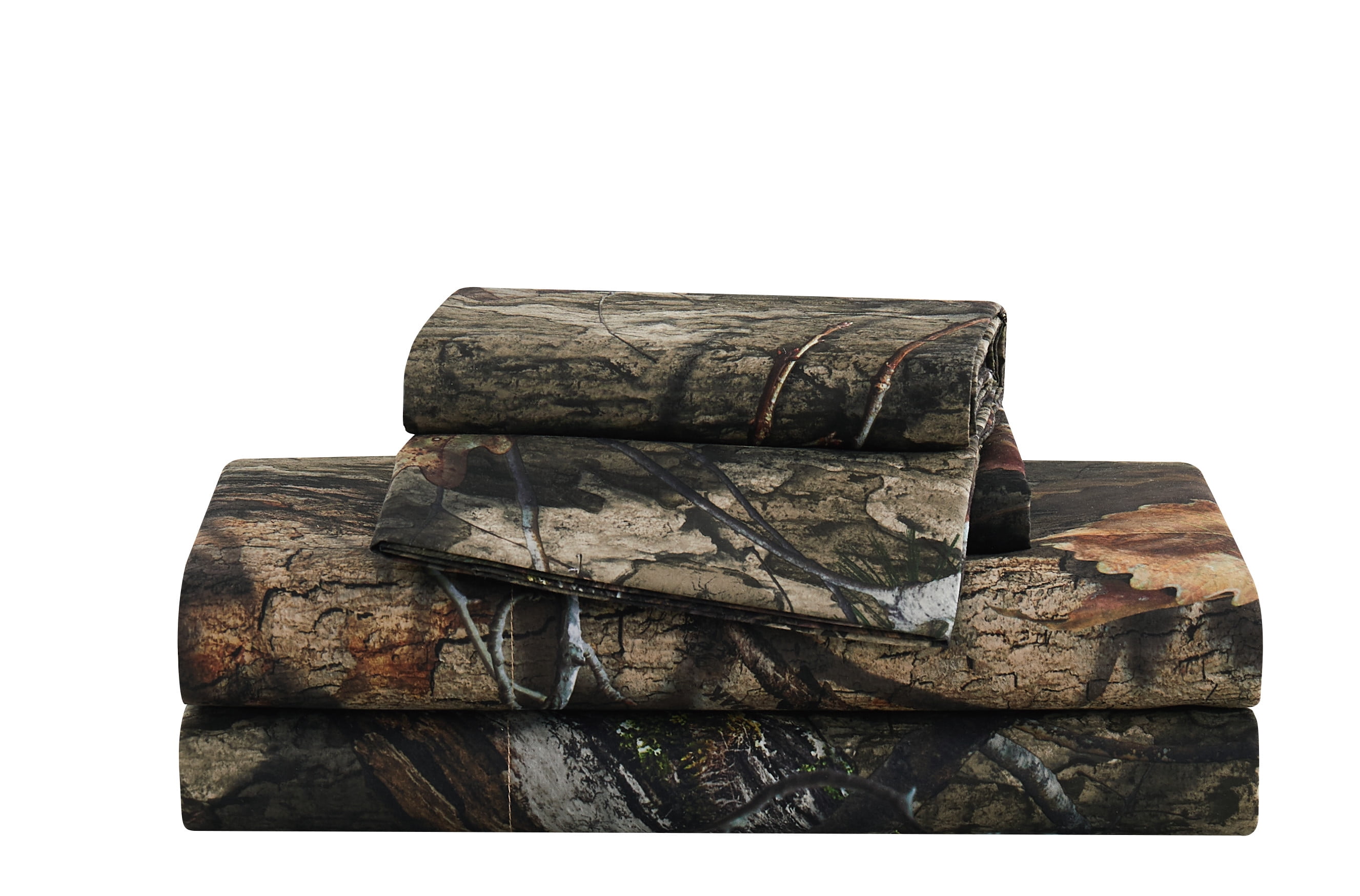Mossy Oak® Country DNA Multiple Polyester 4-Piece Full Sheet Set, OEKO-TEX Certified Safe for All Ages