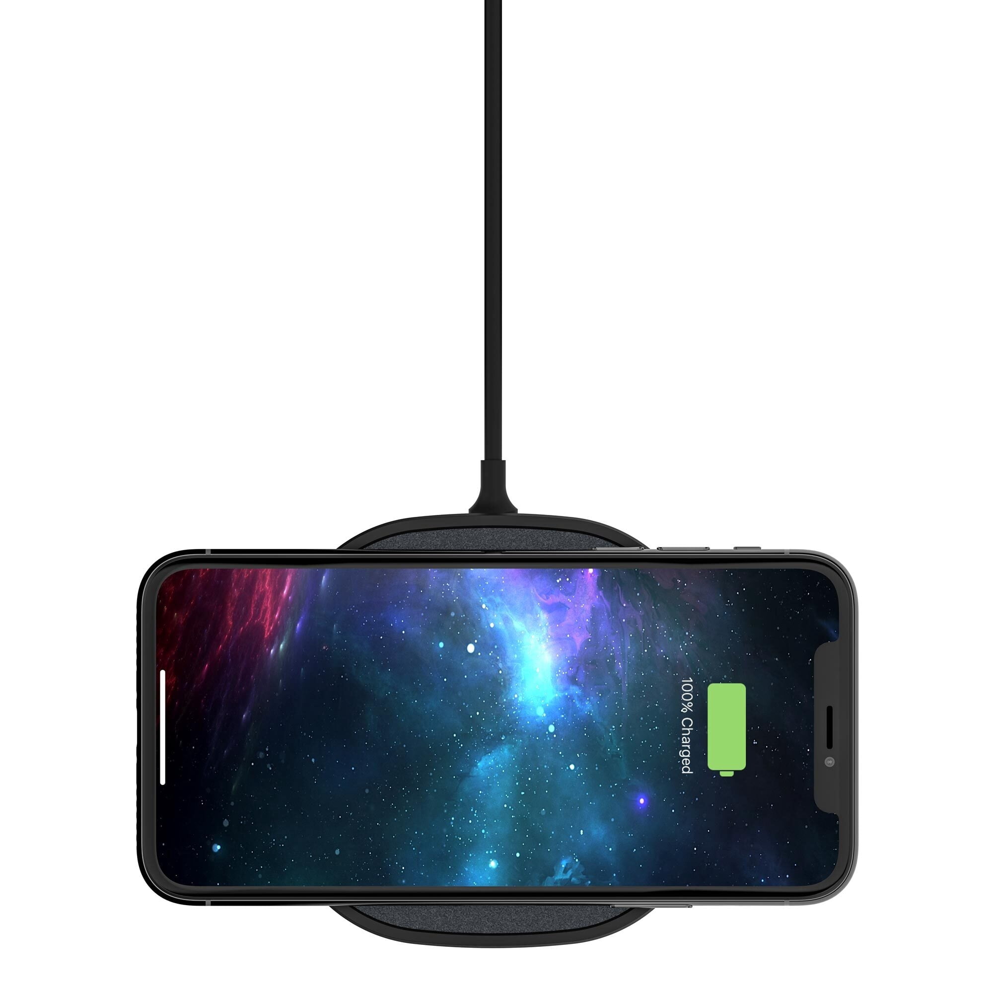 mophie Wireless Charging Pad 15W Wireless Charger with AC power adapter included -  Compatible with iPhone, Samsung Galaxy, Note, Pixel Devices - Black