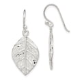 thumbnail image 1 of 925 Sterling Silver Leaf Drop Dangle Boucles d'Oreilles Nature Extérieure, 1 of 6