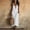 White, variant on QUNYINEY A Line Plus Size Dresses for Women Sleeveless Black Faux Cotton Linen Long Sundress V Neck Loose Fit Vacation with Pockets Dresses