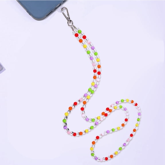 MERRYHAPY Cute Beaded Crossbody Phone Lanyard Portable Lightweight Adjustable Strap for Phones and Accessories