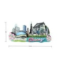 thumbnail image 4 of Chicago USA 3D Fridge Magnet Souvenir Gift,Resin Handmade Chicago Refrigerator Magnet Home Decoration Collection, 4 of 6