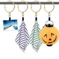 thumbnail image 2 of 20 Pcs Openable Gold Curtain Rings Open and Close Metal Rustproof Drapery Loops with Eyelet for Hook, 2 of 5