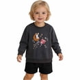 thumbnail image 5 of Tisuna Girls Crewneck Sweatshirts Kids Comfortable Cartoon Print Sweatshirt Toddler Activewear Long Sleeve Tshirts Size 12-24 Months, 5 of 7