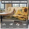 thumbnail image 4 of XYZCANDO Sunflower Butterfly RV Sofa Seat Cover Sofa Cushion Cover Comfortable Easy Installation Trend Print Loveseat Slipcovers Washable Couch Covers for Travel Couch, 4 of 6