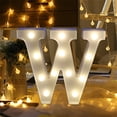 thumbnail image 1 of Up to 65% off Kitchen Gadgets Remote Control Alphabet Letter Lights LED Light Up White Plastic Letters Standin Kitchen Organizers and Storage, 1 of 2