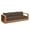 Brown, variant on Tahoe Outdoor Patio Acacia Wood Sofa in Natural Light Gray