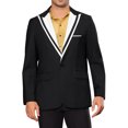 thumbnail image 1 of INSPIRE CHIC Sacos Deportivos Formales para Hombres Ajustados con Cuello de Color, 1 of 1