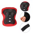 thumbnail image 6 of Motoforti 6pcs Cycling Wrist Support Guard Elbow Knee Pads Red Black Bike Riding Protective Gear, 6 of 7