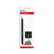 New Staples Anchor Counter Top Pen Medium Point Black Ink 3/Pack ST31587VS