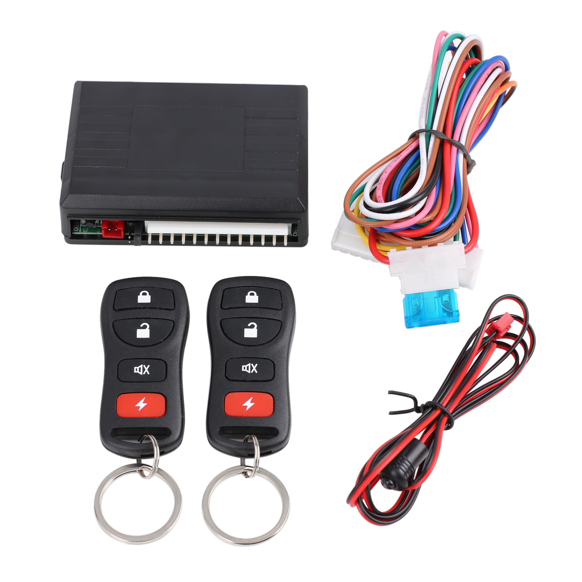 KKmoon 12V Universal Car Auto Remote Central Locking Control Kit Door Lock Locking Vehicle Keyless Entry System with 2 Remote Control 