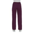 thumbnail image 3 of ELEMENTS BY ALEXANDERS UNIFORMS Women's EL9305 Half Elastic Waistband Four Way Stretch Scrub Pant Wine Large Petite, 3 of 5