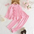 thumbnail image 2 of Linfrsh Toddler Girl Outfits Girls' Cute Casual Heart Patterned Floral Top and Bottom Set, 2 of 5